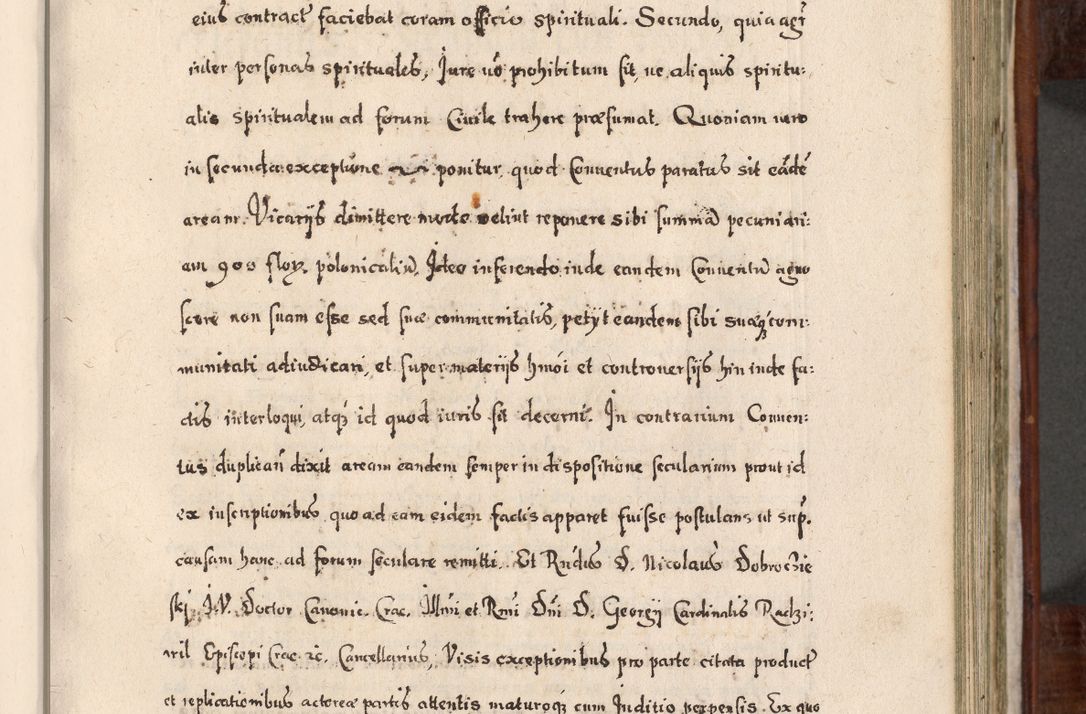 Zdjęcie nr 414 dla obiektu archiwalnego: Acta actorum, obligationum, erectionum, decretorum, rovisionum, instutionum, confirmationum caeterarumque causarum et negotiorum ad forum spirituale pertinentium coram R. D. Georgio S. R. E. Cardinali presbytero Radziwiłł nuncupato, perpetuo administratore episcopatus Cracoviensis et Ducatus Severiensis, duce in Olika et Nieśież, Sacrique Romani Imperii principe ab anno 1597 ad annum 1600 diem 12 Februarii inclusive, etiam sub ansentia eius Cracoviae acticatorum.