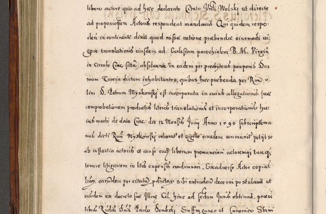 Zdjęcie nr 417 dla obiektu archiwalnego: Acta actorum, obligationum, erectionum, decretorum, rovisionum, instutionum, confirmationum caeterarumque causarum et negotiorum ad forum spirituale pertinentium coram R. D. Georgio S. R. E. Cardinali presbytero Radziwiłł nuncupato, perpetuo administratore episcopatus Cracoviensis et Ducatus Severiensis, duce in Olika et Nieśież, Sacrique Romani Imperii principe ab anno 1597 ad annum 1600 diem 12 Februarii inclusive, etiam sub ansentia eius Cracoviae acticatorum.