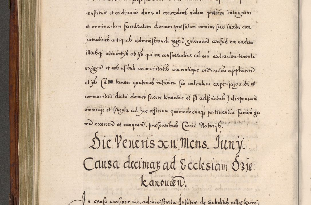 Zdjęcie nr 411 dla obiektu archiwalnego: Acta actorum, obligationum, erectionum, decretorum, rovisionum, instutionum, confirmationum caeterarumque causarum et negotiorum ad forum spirituale pertinentium coram R. D. Georgio S. R. E. Cardinali presbytero Radziwiłł nuncupato, perpetuo administratore episcopatus Cracoviensis et Ducatus Severiensis, duce in Olika et Nieśież, Sacrique Romani Imperii principe ab anno 1597 ad annum 1600 diem 12 Februarii inclusive, etiam sub ansentia eius Cracoviae acticatorum.