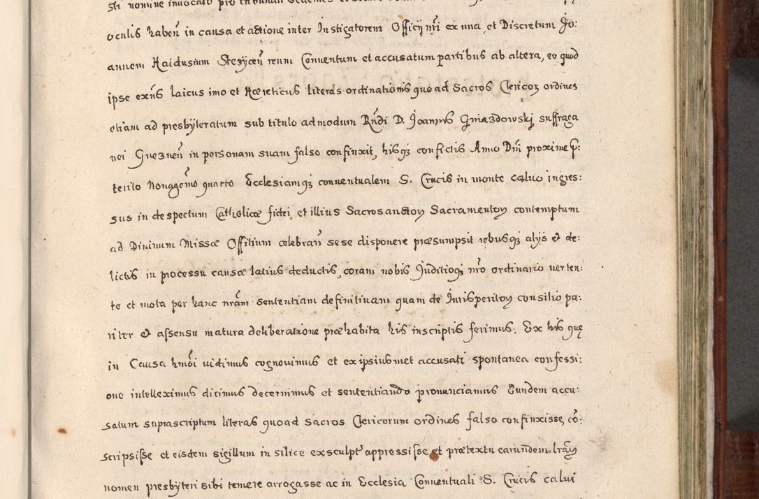 Zdjęcie nr 604 dla obiektu archiwalnego: Acta actorum, obligationum, erectionum, decretorum, rovisionum, instutionum, confirmationum caeterarumque causarum et negotiorum ad forum spirituale pertinentium coram R. D. Georgio S. R. E. Cardinali presbytero Radziwiłł nuncupato, perpetuo administratore episcopatus Cracoviensis et Ducatus Severiensis, duce in Olika et Nieśież, Sacrique Romani Imperii principe ab anno 1597 ad annum 1600 diem 12 Februarii inclusive, etiam sub ansentia eius Cracoviae acticatorum.