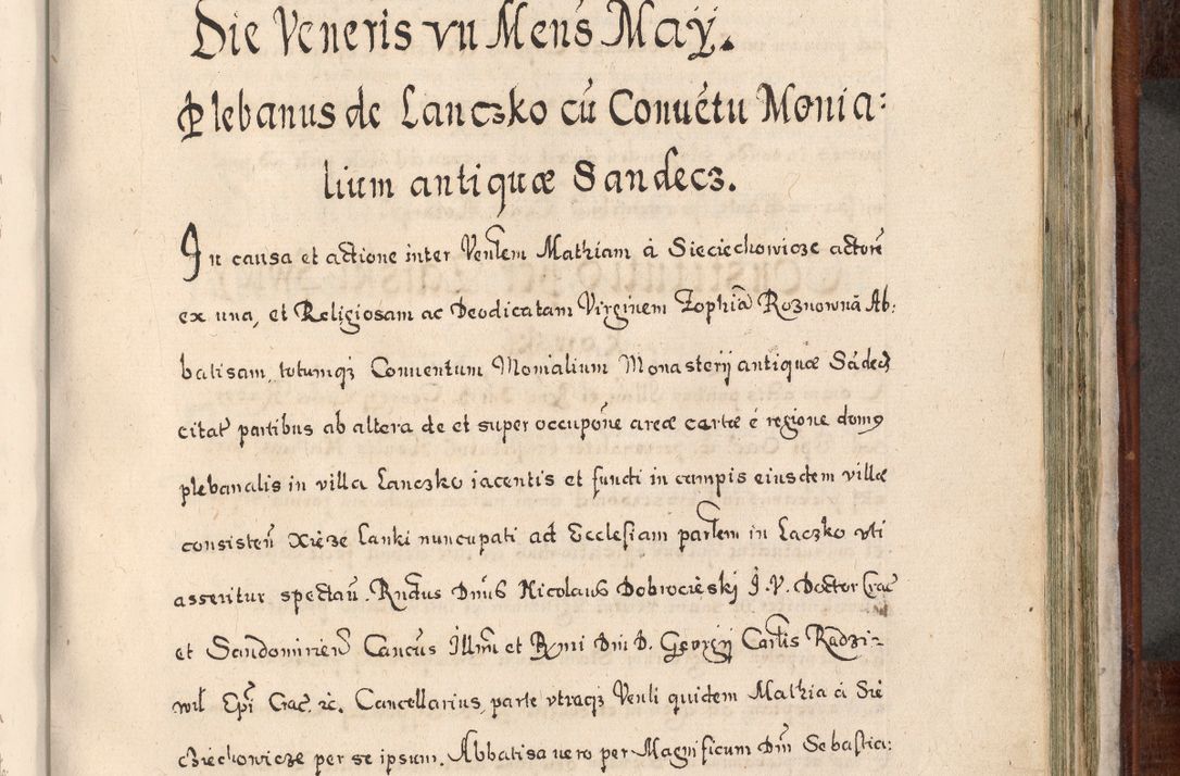 Zdjęcie nr 796 dla obiektu archiwalnego: Acta actorum, obligationum, erectionum, decretorum, rovisionum, instutionum, confirmationum caeterarumque causarum et negotiorum ad forum spirituale pertinentium coram R. D. Georgio S. R. E. Cardinali presbytero Radziwiłł nuncupato, perpetuo administratore episcopatus Cracoviensis et Ducatus Severiensis, duce in Olika et Nieśież, Sacrique Romani Imperii principe ab anno 1597 ad annum 1600 diem 12 Februarii inclusive, etiam sub ansentia eius Cracoviae acticatorum.