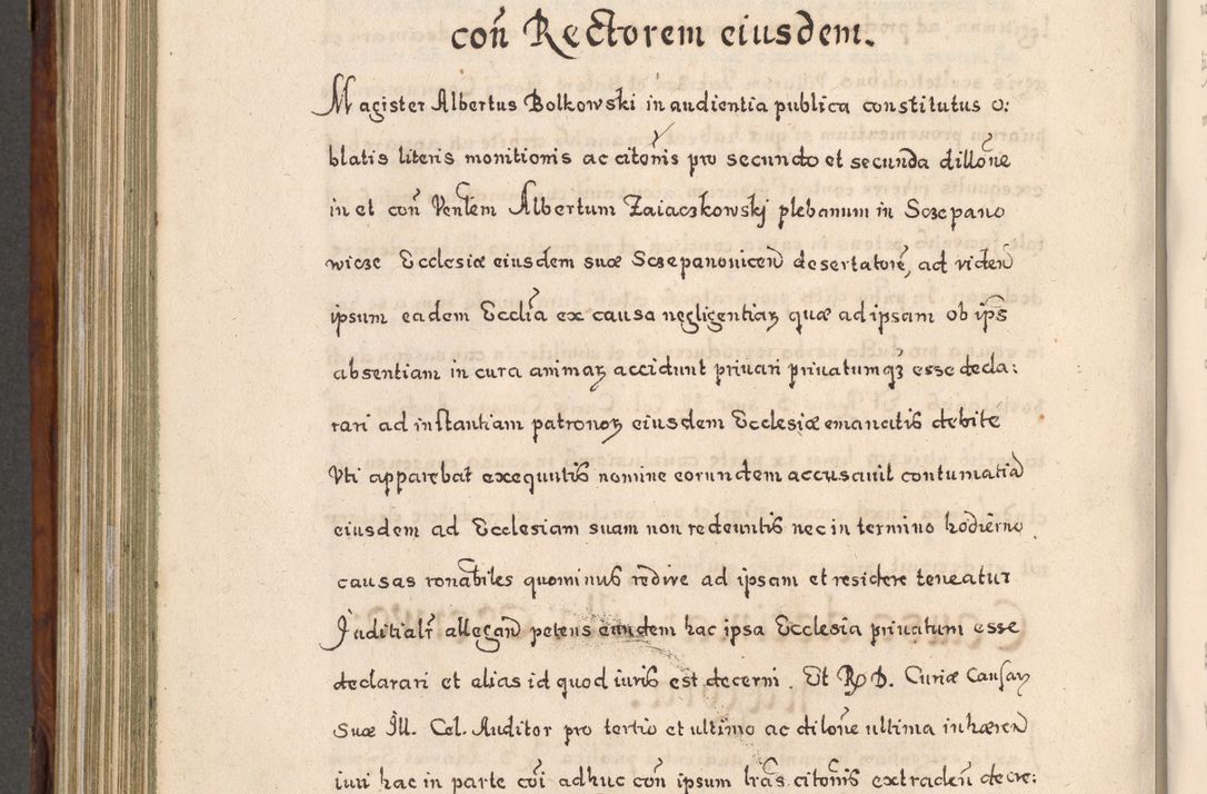 Zdjęcie nr 763 dla obiektu archiwalnego: Acta actorum, obligationum, erectionum, decretorum, rovisionum, instutionum, confirmationum caeterarumque causarum et negotiorum ad forum spirituale pertinentium coram R. D. Georgio S. R. E. Cardinali presbytero Radziwiłł nuncupato, perpetuo administratore episcopatus Cracoviensis et Ducatus Severiensis, duce in Olika et Nieśież, Sacrique Romani Imperii principe ab anno 1597 ad annum 1600 diem 12 Februarii inclusive, etiam sub ansentia eius Cracoviae acticatorum.