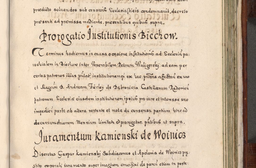 Zdjęcie nr 750 dla obiektu archiwalnego: Acta actorum, obligationum, erectionum, decretorum, rovisionum, instutionum, confirmationum caeterarumque causarum et negotiorum ad forum spirituale pertinentium coram R. D. Georgio S. R. E. Cardinali presbytero Radziwiłł nuncupato, perpetuo administratore episcopatus Cracoviensis et Ducatus Severiensis, duce in Olika et Nieśież, Sacrique Romani Imperii principe ab anno 1597 ad annum 1600 diem 12 Februarii inclusive, etiam sub ansentia eius Cracoviae acticatorum.