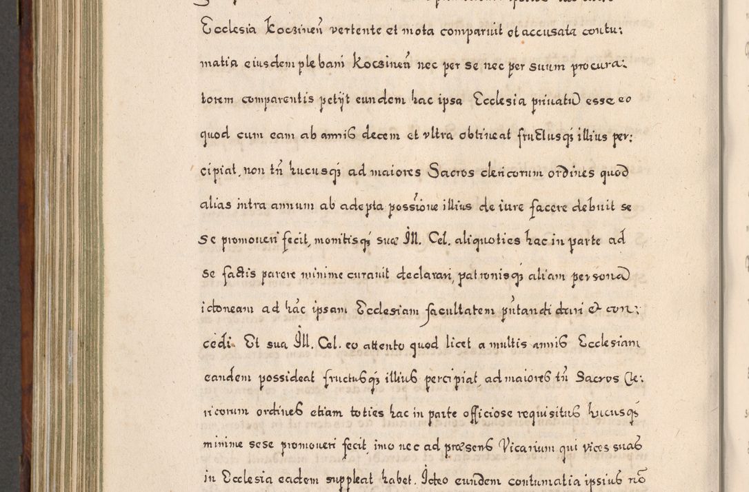 Zdjęcie nr 739 dla obiektu archiwalnego: Acta actorum, obligationum, erectionum, decretorum, rovisionum, instutionum, confirmationum caeterarumque causarum et negotiorum ad forum spirituale pertinentium coram R. D. Georgio S. R. E. Cardinali presbytero Radziwiłł nuncupato, perpetuo administratore episcopatus Cracoviensis et Ducatus Severiensis, duce in Olika et Nieśież, Sacrique Romani Imperii principe ab anno 1597 ad annum 1600 diem 12 Februarii inclusive, etiam sub ansentia eius Cracoviae acticatorum.