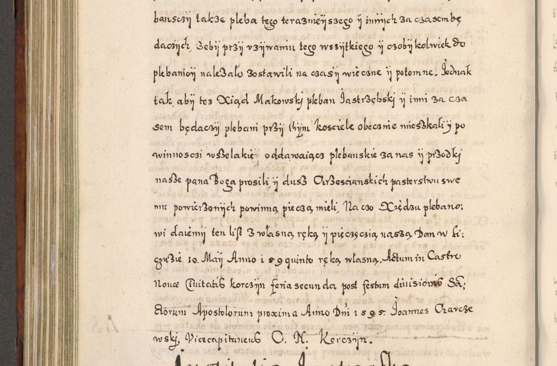 Zdjęcie nr 735 dla obiektu archiwalnego: Acta actorum, obligationum, erectionum, decretorum, rovisionum, instutionum, confirmationum caeterarumque causarum et negotiorum ad forum spirituale pertinentium coram R. D. Georgio S. R. E. Cardinali presbytero Radziwiłł nuncupato, perpetuo administratore episcopatus Cracoviensis et Ducatus Severiensis, duce in Olika et Nieśież, Sacrique Romani Imperii principe ab anno 1597 ad annum 1600 diem 12 Februarii inclusive, etiam sub ansentia eius Cracoviae acticatorum.