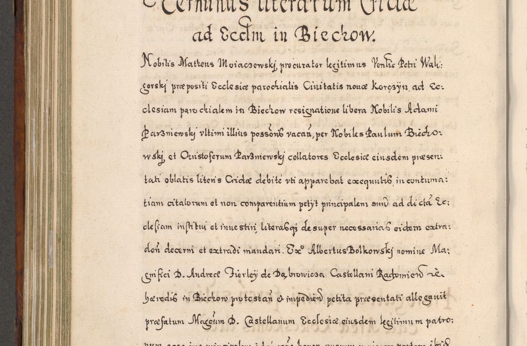 Zdjęcie nr 731 dla obiektu archiwalnego: Acta actorum, obligationum, erectionum, decretorum, rovisionum, instutionum, confirmationum caeterarumque causarum et negotiorum ad forum spirituale pertinentium coram R. D. Georgio S. R. E. Cardinali presbytero Radziwiłł nuncupato, perpetuo administratore episcopatus Cracoviensis et Ducatus Severiensis, duce in Olika et Nieśież, Sacrique Romani Imperii principe ab anno 1597 ad annum 1600 diem 12 Februarii inclusive, etiam sub ansentia eius Cracoviae acticatorum.