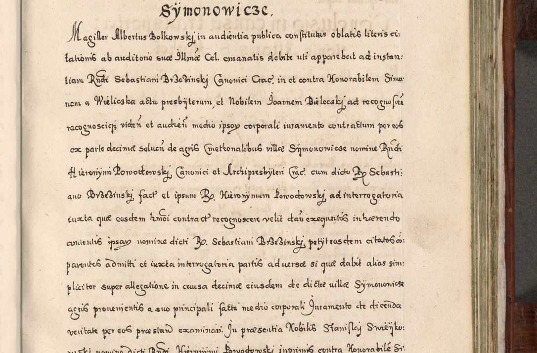 Zdjęcie nr 688 dla obiektu archiwalnego: Acta actorum, obligationum, erectionum, decretorum, rovisionum, instutionum, confirmationum caeterarumque causarum et negotiorum ad forum spirituale pertinentium coram R. D. Georgio S. R. E. Cardinali presbytero Radziwiłł nuncupato, perpetuo administratore episcopatus Cracoviensis et Ducatus Severiensis, duce in Olika et Nieśież, Sacrique Romani Imperii principe ab anno 1597 ad annum 1600 diem 12 Februarii inclusive, etiam sub ansentia eius Cracoviae acticatorum.