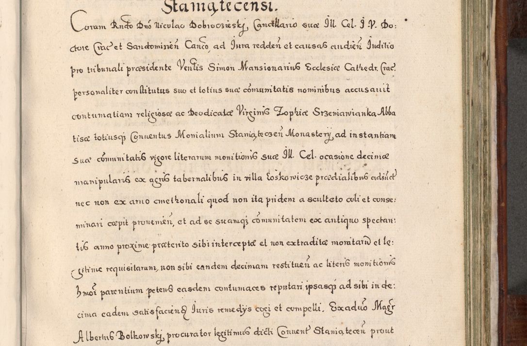 Zdjęcie nr 678 dla obiektu archiwalnego: Acta actorum, obligationum, erectionum, decretorum, rovisionum, instutionum, confirmationum caeterarumque causarum et negotiorum ad forum spirituale pertinentium coram R. D. Georgio S. R. E. Cardinali presbytero Radziwiłł nuncupato, perpetuo administratore episcopatus Cracoviensis et Ducatus Severiensis, duce in Olika et Nieśież, Sacrique Romani Imperii principe ab anno 1597 ad annum 1600 diem 12 Februarii inclusive, etiam sub ansentia eius Cracoviae acticatorum.