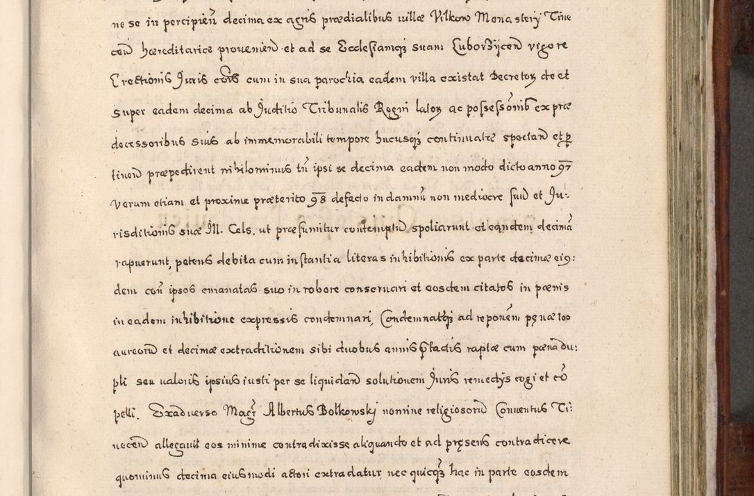 Zdjęcie nr 656 dla obiektu archiwalnego: Acta actorum, obligationum, erectionum, decretorum, rovisionum, instutionum, confirmationum caeterarumque causarum et negotiorum ad forum spirituale pertinentium coram R. D. Georgio S. R. E. Cardinali presbytero Radziwiłł nuncupato, perpetuo administratore episcopatus Cracoviensis et Ducatus Severiensis, duce in Olika et Nieśież, Sacrique Romani Imperii principe ab anno 1597 ad annum 1600 diem 12 Februarii inclusive, etiam sub ansentia eius Cracoviae acticatorum.