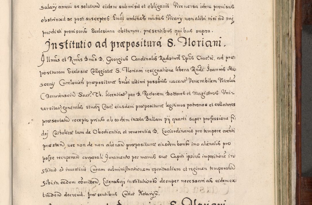 Zdjęcie nr 652 dla obiektu archiwalnego: Acta actorum, obligationum, erectionum, decretorum, rovisionum, instutionum, confirmationum caeterarumque causarum et negotiorum ad forum spirituale pertinentium coram R. D. Georgio S. R. E. Cardinali presbytero Radziwiłł nuncupato, perpetuo administratore episcopatus Cracoviensis et Ducatus Severiensis, duce in Olika et Nieśież, Sacrique Romani Imperii principe ab anno 1597 ad annum 1600 diem 12 Februarii inclusive, etiam sub ansentia eius Cracoviae acticatorum.