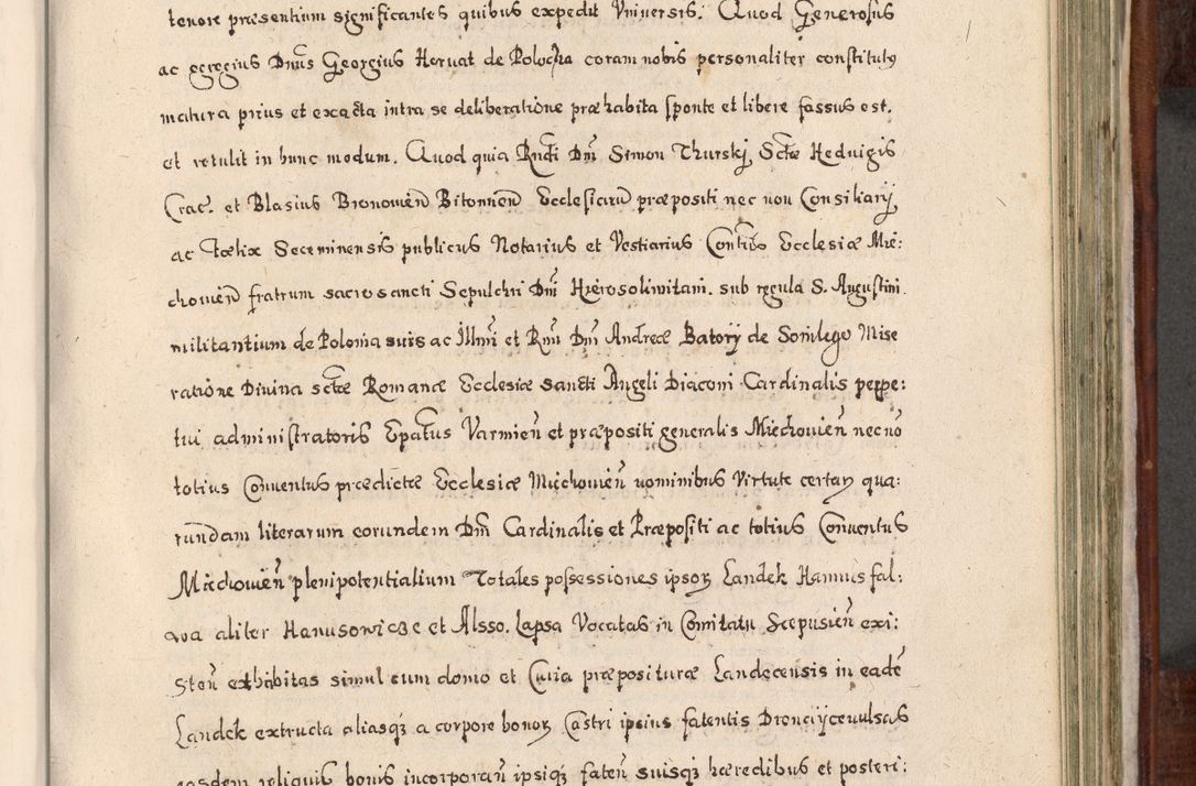 Zdjęcie nr 648 dla obiektu archiwalnego: Acta actorum, obligationum, erectionum, decretorum, rovisionum, instutionum, confirmationum caeterarumque causarum et negotiorum ad forum spirituale pertinentium coram R. D. Georgio S. R. E. Cardinali presbytero Radziwiłł nuncupato, perpetuo administratore episcopatus Cracoviensis et Ducatus Severiensis, duce in Olika et Nieśież, Sacrique Romani Imperii principe ab anno 1597 ad annum 1600 diem 12 Februarii inclusive, etiam sub ansentia eius Cracoviae acticatorum.