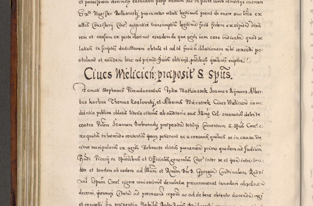 Zdjęcie nr 629 dla obiektu archiwalnego: Acta actorum, obligationum, erectionum, decretorum, rovisionum, instutionum, confirmationum caeterarumque causarum et negotiorum ad forum spirituale pertinentium coram R. D. Georgio S. R. E. Cardinali presbytero Radziwiłł nuncupato, perpetuo administratore episcopatus Cracoviensis et Ducatus Severiensis, duce in Olika et Nieśież, Sacrique Romani Imperii principe ab anno 1597 ad annum 1600 diem 12 Februarii inclusive, etiam sub ansentia eius Cracoviae acticatorum.