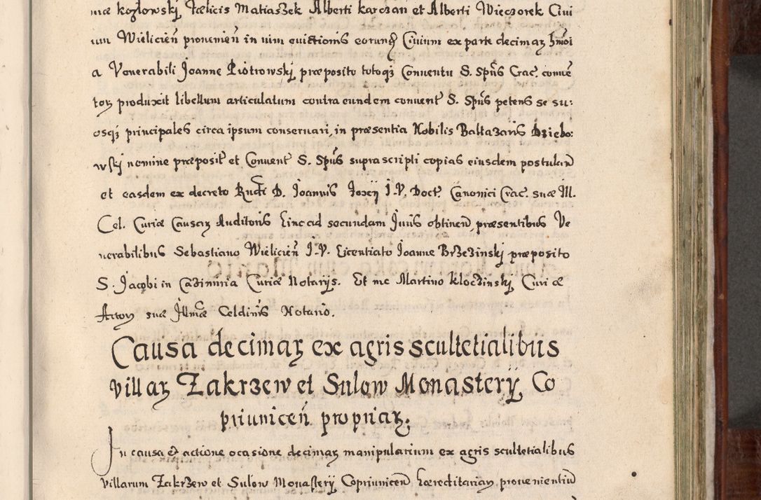 Zdjęcie nr 638 dla obiektu archiwalnego: Acta actorum, obligationum, erectionum, decretorum, rovisionum, instutionum, confirmationum caeterarumque causarum et negotiorum ad forum spirituale pertinentium coram R. D. Georgio S. R. E. Cardinali presbytero Radziwiłł nuncupato, perpetuo administratore episcopatus Cracoviensis et Ducatus Severiensis, duce in Olika et Nieśież, Sacrique Romani Imperii principe ab anno 1597 ad annum 1600 diem 12 Februarii inclusive, etiam sub ansentia eius Cracoviae acticatorum.