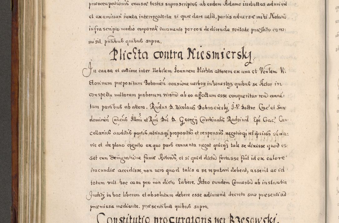 Zdjęcie nr 633 dla obiektu archiwalnego: Acta actorum, obligationum, erectionum, decretorum, rovisionum, instutionum, confirmationum caeterarumque causarum et negotiorum ad forum spirituale pertinentium coram R. D. Georgio S. R. E. Cardinali presbytero Radziwiłł nuncupato, perpetuo administratore episcopatus Cracoviensis et Ducatus Severiensis, duce in Olika et Nieśież, Sacrique Romani Imperii principe ab anno 1597 ad annum 1600 diem 12 Februarii inclusive, etiam sub ansentia eius Cracoviae acticatorum.