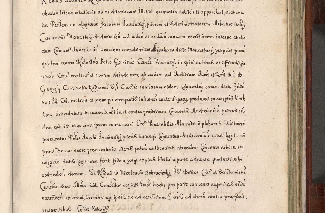 Zdjęcie nr 624 dla obiektu archiwalnego: Acta actorum, obligationum, erectionum, decretorum, rovisionum, instutionum, confirmationum caeterarumque causarum et negotiorum ad forum spirituale pertinentium coram R. D. Georgio S. R. E. Cardinali presbytero Radziwiłł nuncupato, perpetuo administratore episcopatus Cracoviensis et Ducatus Severiensis, duce in Olika et Nieśież, Sacrique Romani Imperii principe ab anno 1597 ad annum 1600 diem 12 Februarii inclusive, etiam sub ansentia eius Cracoviae acticatorum.