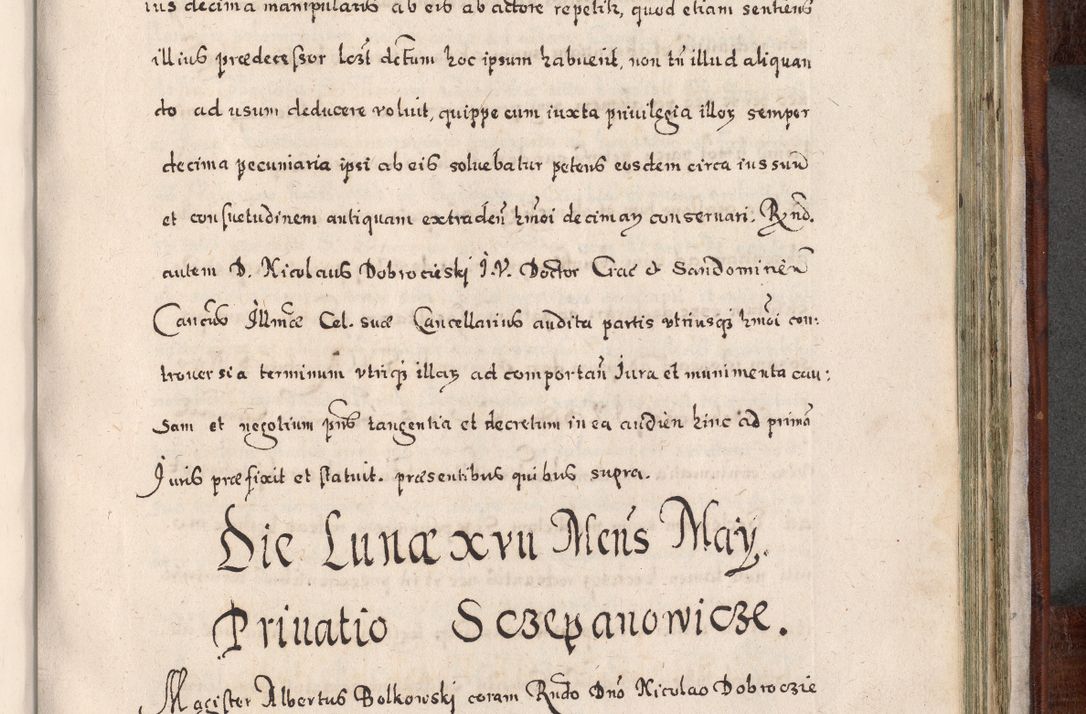Zdjęcie nr 808 dla obiektu archiwalnego: Acta actorum, obligationum, erectionum, decretorum, rovisionum, instutionum, confirmationum caeterarumque causarum et negotiorum ad forum spirituale pertinentium coram R. D. Georgio S. R. E. Cardinali presbytero Radziwiłł nuncupato, perpetuo administratore episcopatus Cracoviensis et Ducatus Severiensis, duce in Olika et Nieśież, Sacrique Romani Imperii principe ab anno 1597 ad annum 1600 diem 12 Februarii inclusive, etiam sub ansentia eius Cracoviae acticatorum.