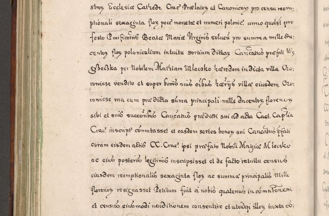 Zdjęcie nr 995 dla obiektu archiwalnego: Acta actorum, obligationum, erectionum, decretorum, rovisionum, instutionum, confirmationum caeterarumque causarum et negotiorum ad forum spirituale pertinentium coram R. D. Georgio S. R. E. Cardinali presbytero Radziwiłł nuncupato, perpetuo administratore episcopatus Cracoviensis et Ducatus Severiensis, duce in Olika et Nieśież, Sacrique Romani Imperii principe ab anno 1597 ad annum 1600 diem 12 Februarii inclusive, etiam sub ansentia eius Cracoviae acticatorum.