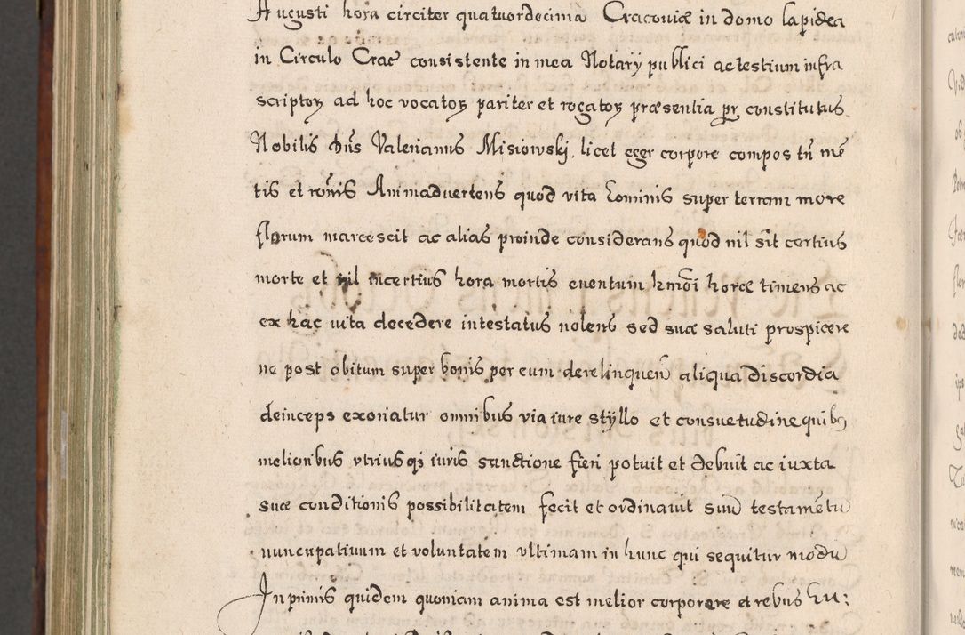 Zdjęcie nr 985 dla obiektu archiwalnego: Acta actorum, obligationum, erectionum, decretorum, rovisionum, instutionum, confirmationum caeterarumque causarum et negotiorum ad forum spirituale pertinentium coram R. D. Georgio S. R. E. Cardinali presbytero Radziwiłł nuncupato, perpetuo administratore episcopatus Cracoviensis et Ducatus Severiensis, duce in Olika et Nieśież, Sacrique Romani Imperii principe ab anno 1597 ad annum 1600 diem 12 Februarii inclusive, etiam sub ansentia eius Cracoviae acticatorum.