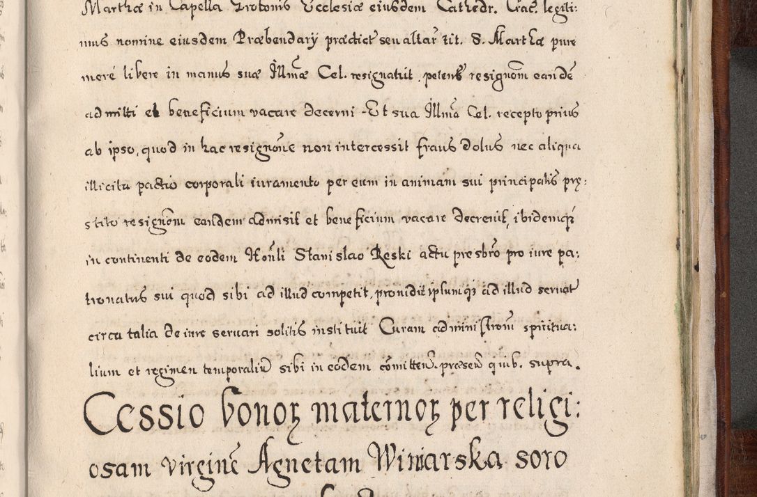 Zdjęcie nr 982 dla obiektu archiwalnego: Acta actorum, obligationum, erectionum, decretorum, rovisionum, instutionum, confirmationum caeterarumque causarum et negotiorum ad forum spirituale pertinentium coram R. D. Georgio S. R. E. Cardinali presbytero Radziwiłł nuncupato, perpetuo administratore episcopatus Cracoviensis et Ducatus Severiensis, duce in Olika et Nieśież, Sacrique Romani Imperii principe ab anno 1597 ad annum 1600 diem 12 Februarii inclusive, etiam sub ansentia eius Cracoviae acticatorum.