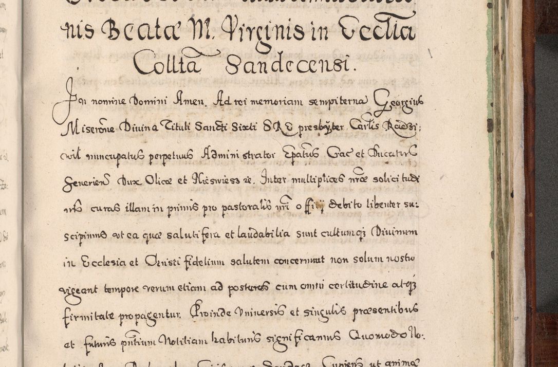 Zdjęcie nr 964 dla obiektu archiwalnego: Acta actorum, obligationum, erectionum, decretorum, rovisionum, instutionum, confirmationum caeterarumque causarum et negotiorum ad forum spirituale pertinentium coram R. D. Georgio S. R. E. Cardinali presbytero Radziwiłł nuncupato, perpetuo administratore episcopatus Cracoviensis et Ducatus Severiensis, duce in Olika et Nieśież, Sacrique Romani Imperii principe ab anno 1597 ad annum 1600 diem 12 Februarii inclusive, etiam sub ansentia eius Cracoviae acticatorum.