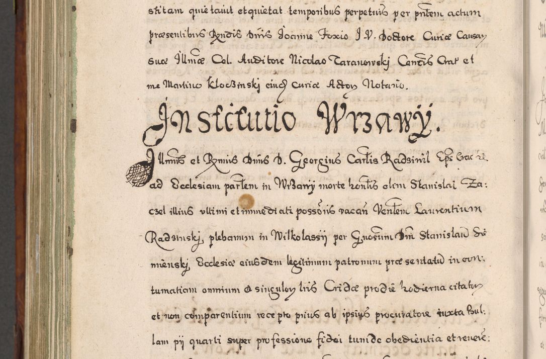 Zdjęcie nr 963 dla obiektu archiwalnego: Acta actorum, obligationum, erectionum, decretorum, rovisionum, instutionum, confirmationum caeterarumque causarum et negotiorum ad forum spirituale pertinentium coram R. D. Georgio S. R. E. Cardinali presbytero Radziwiłł nuncupato, perpetuo administratore episcopatus Cracoviensis et Ducatus Severiensis, duce in Olika et Nieśież, Sacrique Romani Imperii principe ab anno 1597 ad annum 1600 diem 12 Februarii inclusive, etiam sub ansentia eius Cracoviae acticatorum.