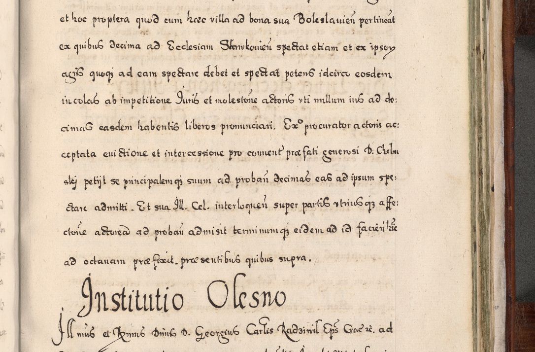 Zdjęcie nr 938 dla obiektu archiwalnego: Acta actorum, obligationum, erectionum, decretorum, rovisionum, instutionum, confirmationum caeterarumque causarum et negotiorum ad forum spirituale pertinentium coram R. D. Georgio S. R. E. Cardinali presbytero Radziwiłł nuncupato, perpetuo administratore episcopatus Cracoviensis et Ducatus Severiensis, duce in Olika et Nieśież, Sacrique Romani Imperii principe ab anno 1597 ad annum 1600 diem 12 Februarii inclusive, etiam sub ansentia eius Cracoviae acticatorum.