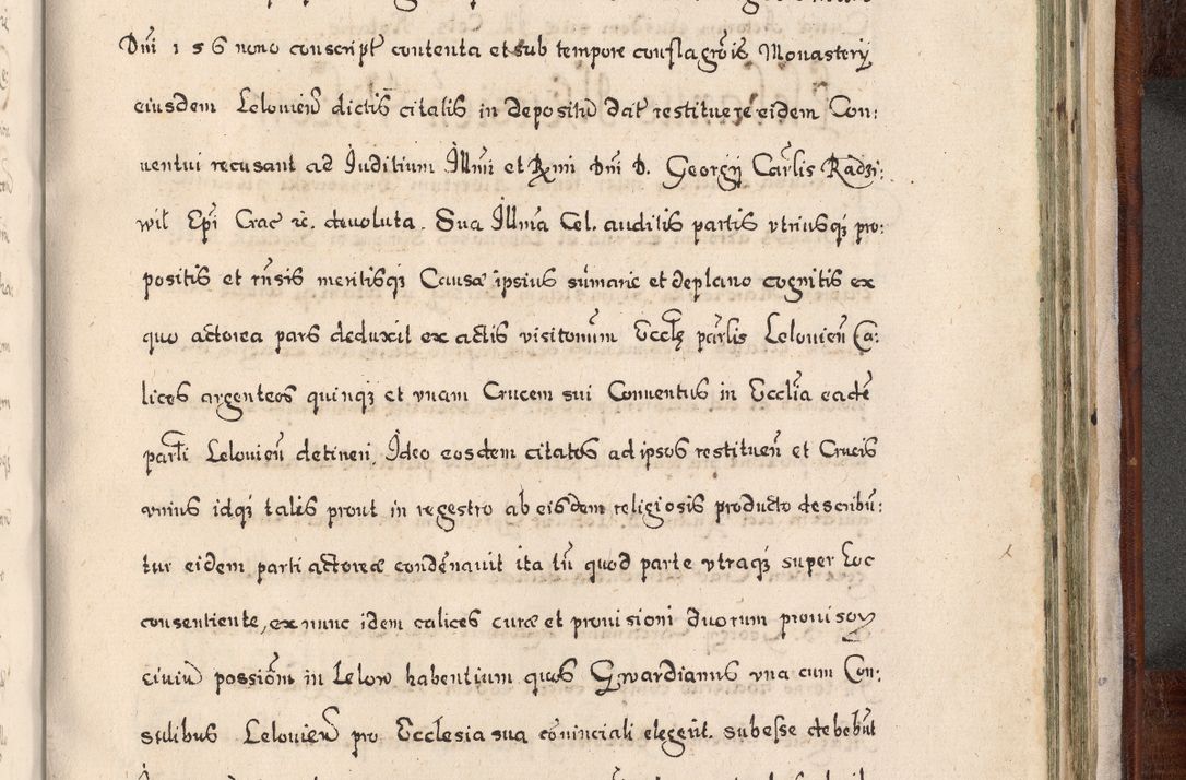 Zdjęcie nr 936 dla obiektu archiwalnego: Acta actorum, obligationum, erectionum, decretorum, rovisionum, instutionum, confirmationum caeterarumque causarum et negotiorum ad forum spirituale pertinentium coram R. D. Georgio S. R. E. Cardinali presbytero Radziwiłł nuncupato, perpetuo administratore episcopatus Cracoviensis et Ducatus Severiensis, duce in Olika et Nieśież, Sacrique Romani Imperii principe ab anno 1597 ad annum 1600 diem 12 Februarii inclusive, etiam sub ansentia eius Cracoviae acticatorum.