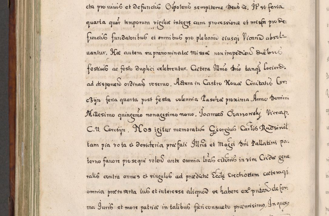 Zdjęcie nr 923 dla obiektu archiwalnego: Acta actorum, obligationum, erectionum, decretorum, rovisionum, instutionum, confirmationum caeterarumque causarum et negotiorum ad forum spirituale pertinentium coram R. D. Georgio S. R. E. Cardinali presbytero Radziwiłł nuncupato, perpetuo administratore episcopatus Cracoviensis et Ducatus Severiensis, duce in Olika et Nieśież, Sacrique Romani Imperii principe ab anno 1597 ad annum 1600 diem 12 Februarii inclusive, etiam sub ansentia eius Cracoviae acticatorum.