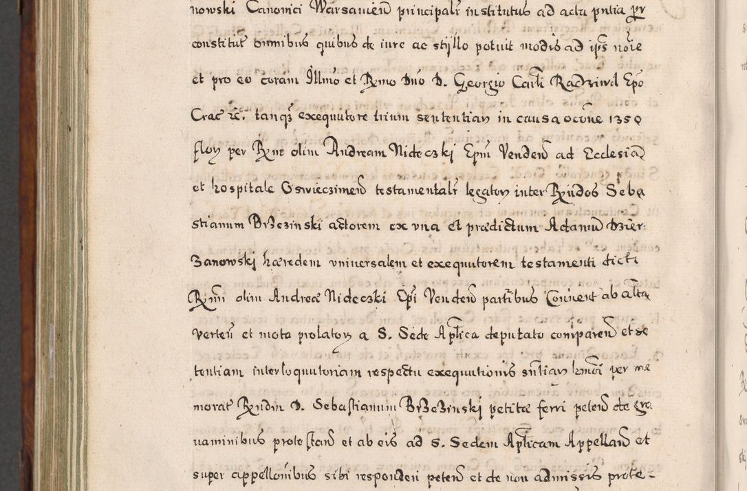 Zdjęcie nr 887 dla obiektu archiwalnego: Acta actorum, obligationum, erectionum, decretorum, rovisionum, instutionum, confirmationum caeterarumque causarum et negotiorum ad forum spirituale pertinentium coram R. D. Georgio S. R. E. Cardinali presbytero Radziwiłł nuncupato, perpetuo administratore episcopatus Cracoviensis et Ducatus Severiensis, duce in Olika et Nieśież, Sacrique Romani Imperii principe ab anno 1597 ad annum 1600 diem 12 Februarii inclusive, etiam sub ansentia eius Cracoviae acticatorum.