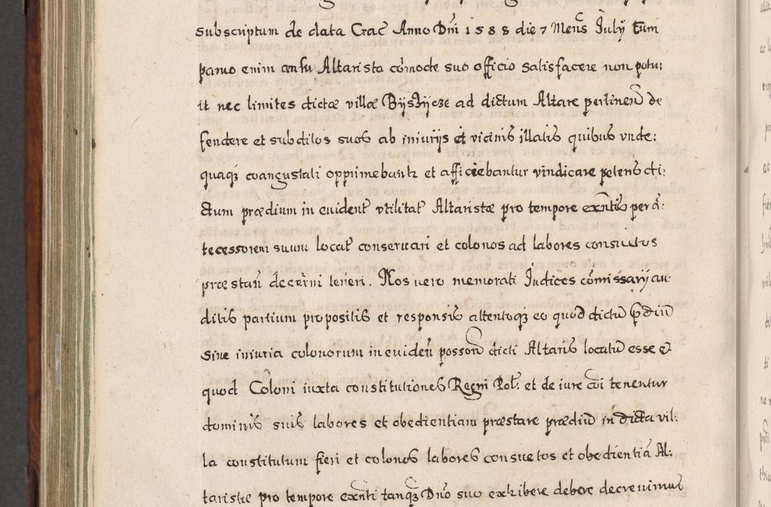Zdjęcie nr 859 dla obiektu archiwalnego: Acta actorum, obligationum, erectionum, decretorum, rovisionum, instutionum, confirmationum caeterarumque causarum et negotiorum ad forum spirituale pertinentium coram R. D. Georgio S. R. E. Cardinali presbytero Radziwiłł nuncupato, perpetuo administratore episcopatus Cracoviensis et Ducatus Severiensis, duce in Olika et Nieśież, Sacrique Romani Imperii principe ab anno 1597 ad annum 1600 diem 12 Februarii inclusive, etiam sub ansentia eius Cracoviae acticatorum.