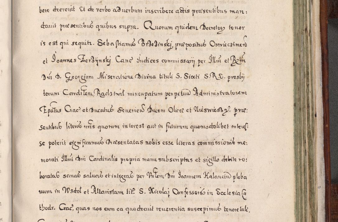 Zdjęcie nr 856 dla obiektu archiwalnego: Acta actorum, obligationum, erectionum, decretorum, rovisionum, instutionum, confirmationum caeterarumque causarum et negotiorum ad forum spirituale pertinentium coram R. D. Georgio S. R. E. Cardinali presbytero Radziwiłł nuncupato, perpetuo administratore episcopatus Cracoviensis et Ducatus Severiensis, duce in Olika et Nieśież, Sacrique Romani Imperii principe ab anno 1597 ad annum 1600 diem 12 Februarii inclusive, etiam sub ansentia eius Cracoviae acticatorum.