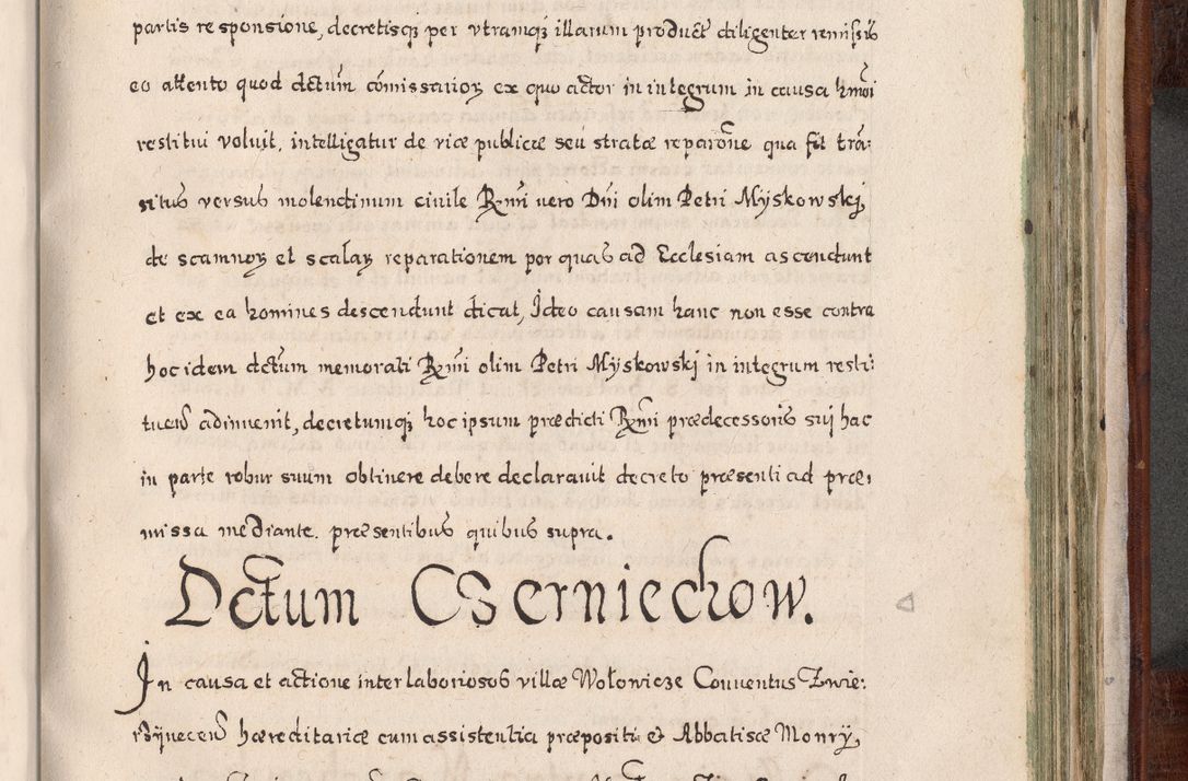 Zdjęcie nr 852 dla obiektu archiwalnego: Acta actorum, obligationum, erectionum, decretorum, rovisionum, instutionum, confirmationum caeterarumque causarum et negotiorum ad forum spirituale pertinentium coram R. D. Georgio S. R. E. Cardinali presbytero Radziwiłł nuncupato, perpetuo administratore episcopatus Cracoviensis et Ducatus Severiensis, duce in Olika et Nieśież, Sacrique Romani Imperii principe ab anno 1597 ad annum 1600 diem 12 Februarii inclusive, etiam sub ansentia eius Cracoviae acticatorum.