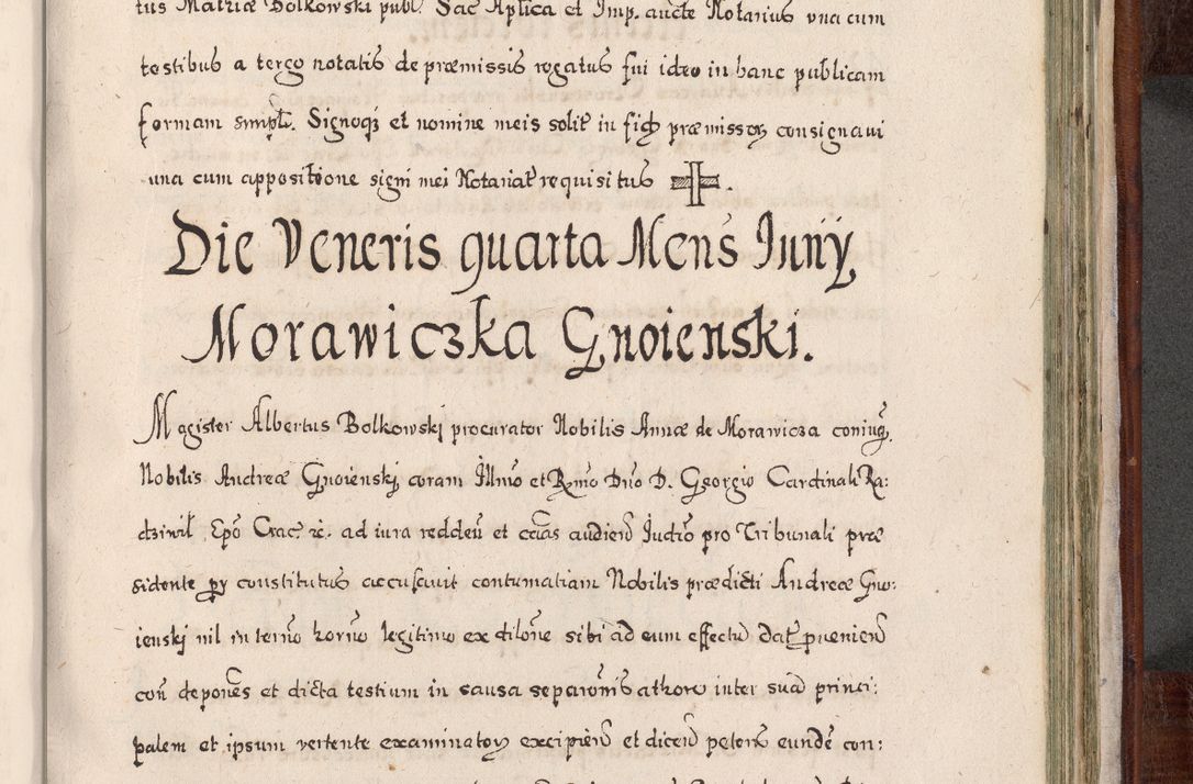 Zdjęcie nr 850 dla obiektu archiwalnego: Acta actorum, obligationum, erectionum, decretorum, rovisionum, instutionum, confirmationum caeterarumque causarum et negotiorum ad forum spirituale pertinentium coram R. D. Georgio S. R. E. Cardinali presbytero Radziwiłł nuncupato, perpetuo administratore episcopatus Cracoviensis et Ducatus Severiensis, duce in Olika et Nieśież, Sacrique Romani Imperii principe ab anno 1597 ad annum 1600 diem 12 Februarii inclusive, etiam sub ansentia eius Cracoviae acticatorum.