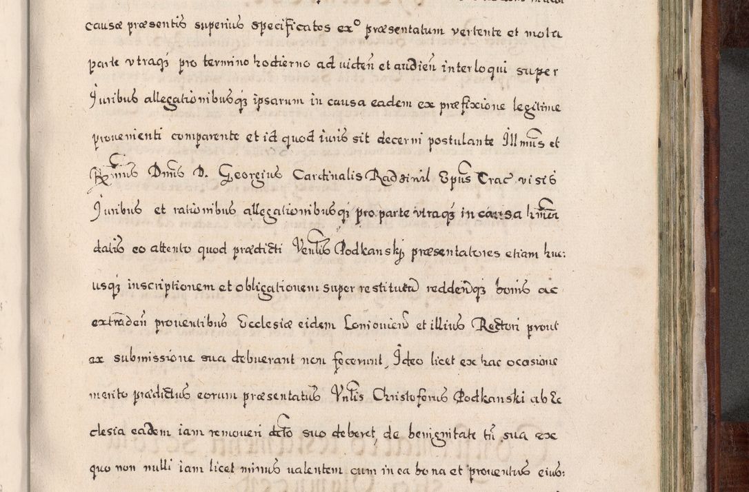 Zdjęcie nr 840 dla obiektu archiwalnego: Acta actorum, obligationum, erectionum, decretorum, rovisionum, instutionum, confirmationum caeterarumque causarum et negotiorum ad forum spirituale pertinentium coram R. D. Georgio S. R. E. Cardinali presbytero Radziwiłł nuncupato, perpetuo administratore episcopatus Cracoviensis et Ducatus Severiensis, duce in Olika et Nieśież, Sacrique Romani Imperii principe ab anno 1597 ad annum 1600 diem 12 Februarii inclusive, etiam sub ansentia eius Cracoviae acticatorum.