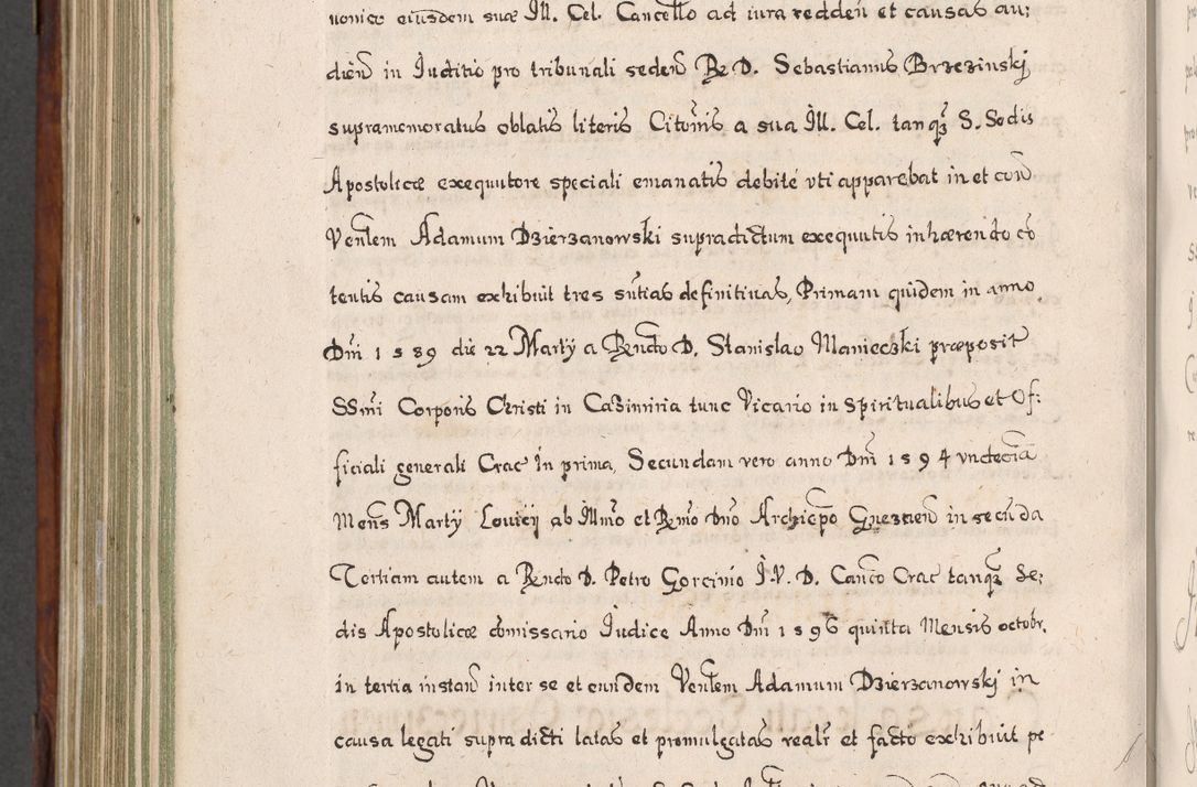 Zdjęcie nr 835 dla obiektu archiwalnego: Acta actorum, obligationum, erectionum, decretorum, rovisionum, instutionum, confirmationum caeterarumque causarum et negotiorum ad forum spirituale pertinentium coram R. D. Georgio S. R. E. Cardinali presbytero Radziwiłł nuncupato, perpetuo administratore episcopatus Cracoviensis et Ducatus Severiensis, duce in Olika et Nieśież, Sacrique Romani Imperii principe ab anno 1597 ad annum 1600 diem 12 Februarii inclusive, etiam sub ansentia eius Cracoviae acticatorum.