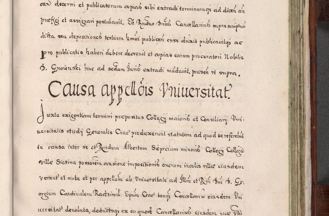 Zdjęcie nr 832 dla obiektu archiwalnego: Acta actorum, obligationum, erectionum, decretorum, rovisionum, instutionum, confirmationum caeterarumque causarum et negotiorum ad forum spirituale pertinentium coram R. D. Georgio S. R. E. Cardinali presbytero Radziwiłł nuncupato, perpetuo administratore episcopatus Cracoviensis et Ducatus Severiensis, duce in Olika et Nieśież, Sacrique Romani Imperii principe ab anno 1597 ad annum 1600 diem 12 Februarii inclusive, etiam sub ansentia eius Cracoviae acticatorum.