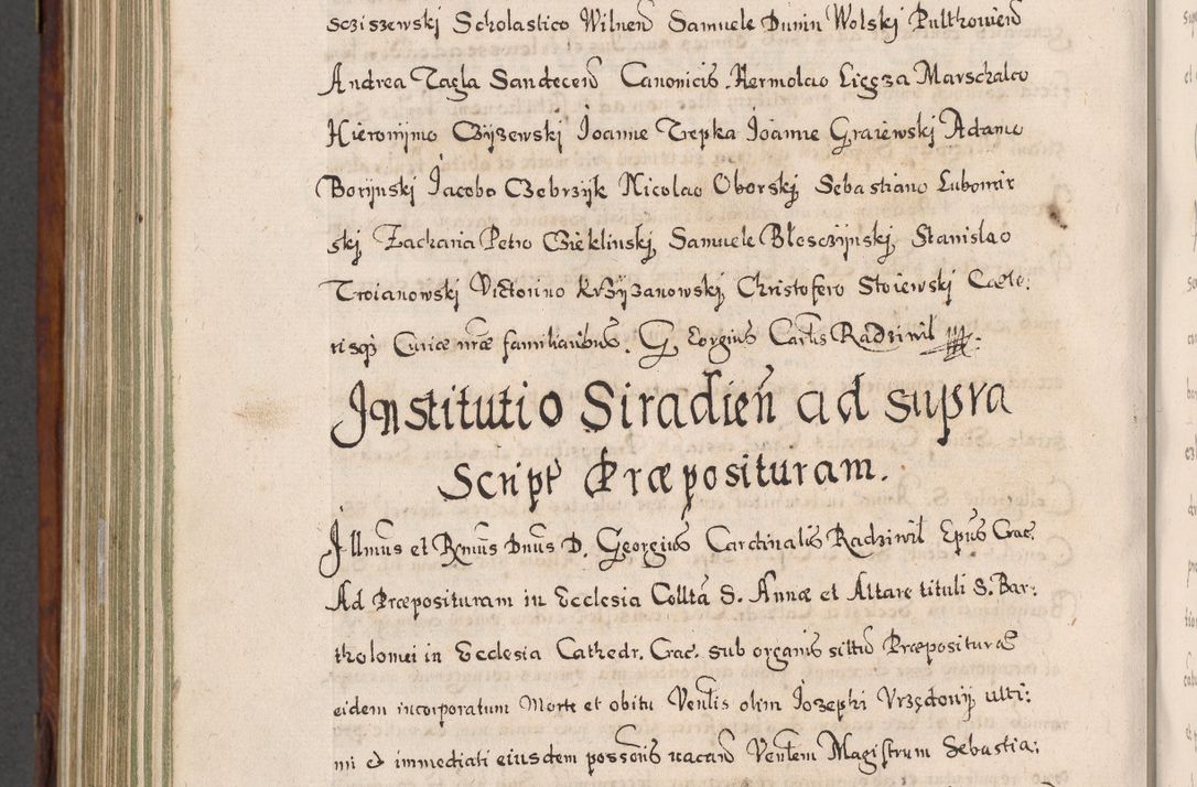 Zdjęcie nr 829 dla obiektu archiwalnego: Acta actorum, obligationum, erectionum, decretorum, rovisionum, instutionum, confirmationum caeterarumque causarum et negotiorum ad forum spirituale pertinentium coram R. D. Georgio S. R. E. Cardinali presbytero Radziwiłł nuncupato, perpetuo administratore episcopatus Cracoviensis et Ducatus Severiensis, duce in Olika et Nieśież, Sacrique Romani Imperii principe ab anno 1597 ad annum 1600 diem 12 Februarii inclusive, etiam sub ansentia eius Cracoviae acticatorum.
