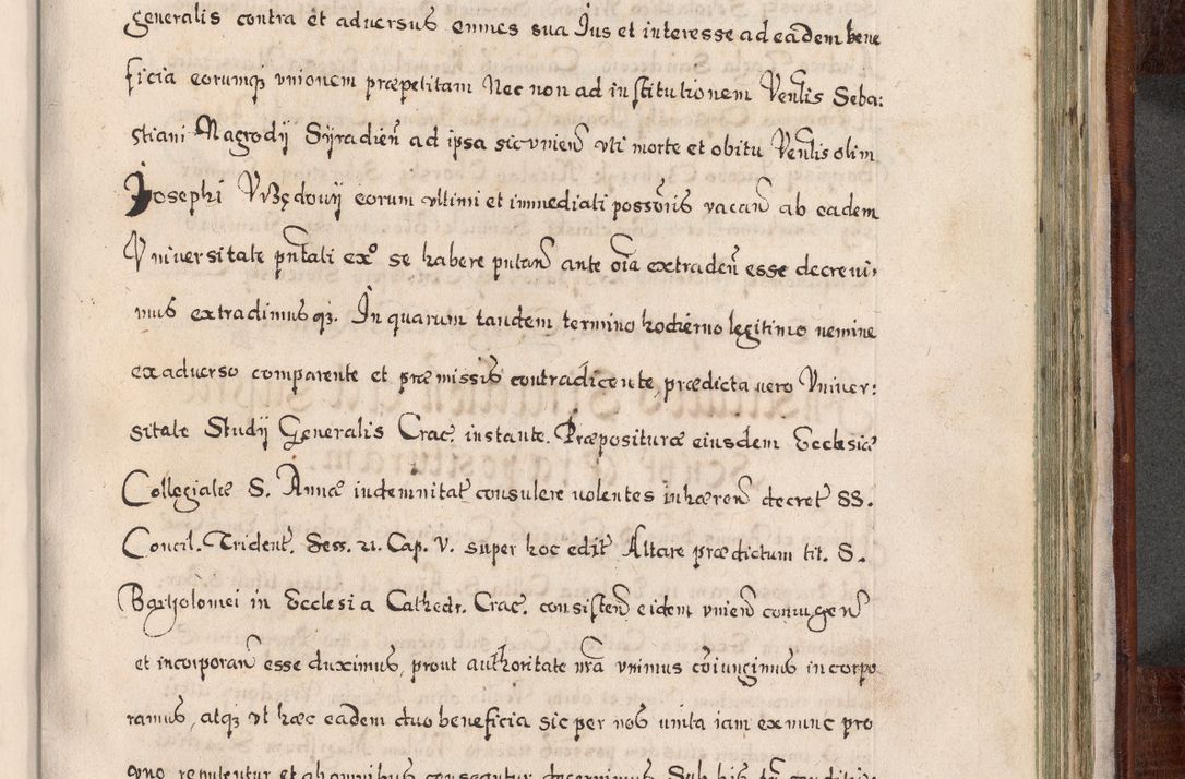 Zdjęcie nr 828 dla obiektu archiwalnego: Acta actorum, obligationum, erectionum, decretorum, rovisionum, instutionum, confirmationum caeterarumque causarum et negotiorum ad forum spirituale pertinentium coram R. D. Georgio S. R. E. Cardinali presbytero Radziwiłł nuncupato, perpetuo administratore episcopatus Cracoviensis et Ducatus Severiensis, duce in Olika et Nieśież, Sacrique Romani Imperii principe ab anno 1597 ad annum 1600 diem 12 Februarii inclusive, etiam sub ansentia eius Cracoviae acticatorum.