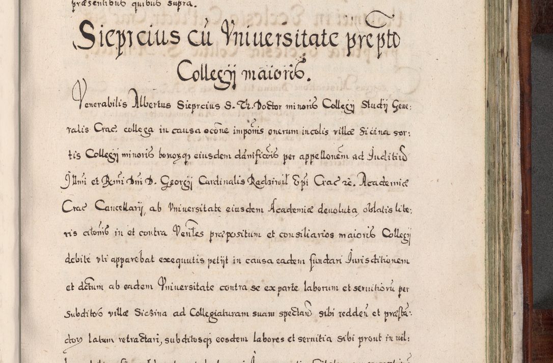 Zdjęcie nr 826 dla obiektu archiwalnego: Acta actorum, obligationum, erectionum, decretorum, rovisionum, instutionum, confirmationum caeterarumque causarum et negotiorum ad forum spirituale pertinentium coram R. D. Georgio S. R. E. Cardinali presbytero Radziwiłł nuncupato, perpetuo administratore episcopatus Cracoviensis et Ducatus Severiensis, duce in Olika et Nieśież, Sacrique Romani Imperii principe ab anno 1597 ad annum 1600 diem 12 Februarii inclusive, etiam sub ansentia eius Cracoviae acticatorum.