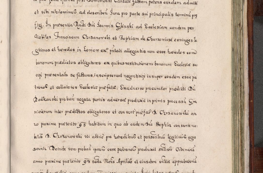 Zdjęcie nr 820 dla obiektu archiwalnego: Acta actorum, obligationum, erectionum, decretorum, rovisionum, instutionum, confirmationum caeterarumque causarum et negotiorum ad forum spirituale pertinentium coram R. D. Georgio S. R. E. Cardinali presbytero Radziwiłł nuncupato, perpetuo administratore episcopatus Cracoviensis et Ducatus Severiensis, duce in Olika et Nieśież, Sacrique Romani Imperii principe ab anno 1597 ad annum 1600 diem 12 Februarii inclusive, etiam sub ansentia eius Cracoviae acticatorum.
