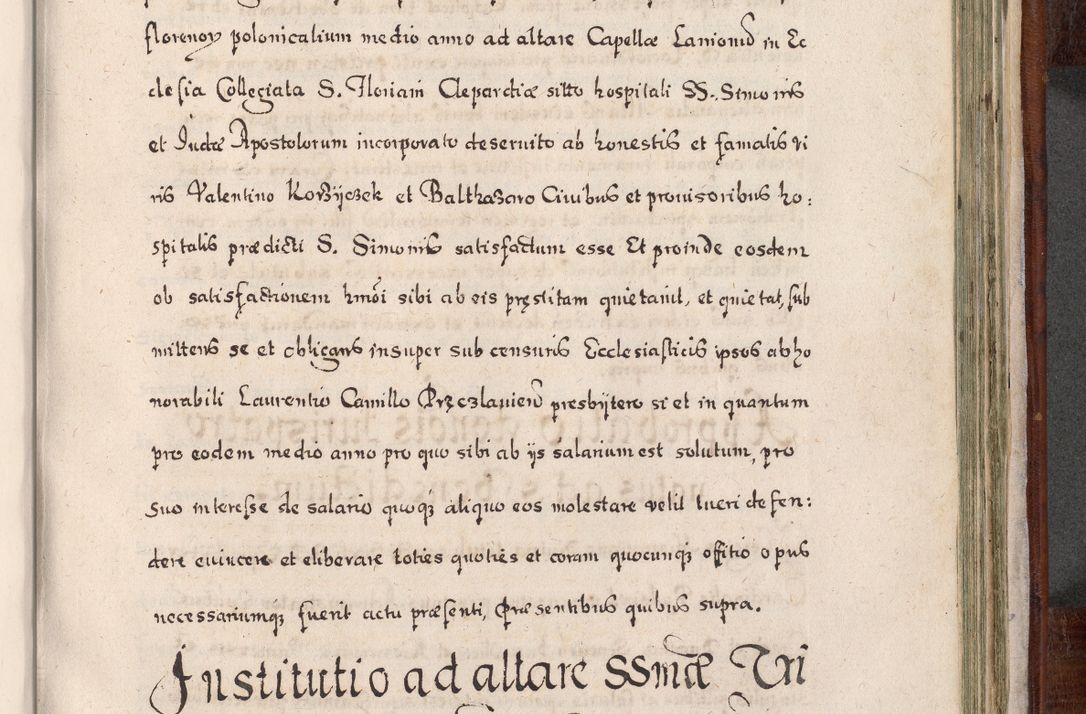 Zdjęcie nr 810 dla obiektu archiwalnego: Acta actorum, obligationum, erectionum, decretorum, rovisionum, instutionum, confirmationum caeterarumque causarum et negotiorum ad forum spirituale pertinentium coram R. D. Georgio S. R. E. Cardinali presbytero Radziwiłł nuncupato, perpetuo administratore episcopatus Cracoviensis et Ducatus Severiensis, duce in Olika et Nieśież, Sacrique Romani Imperii principe ab anno 1597 ad annum 1600 diem 12 Februarii inclusive, etiam sub ansentia eius Cracoviae acticatorum.