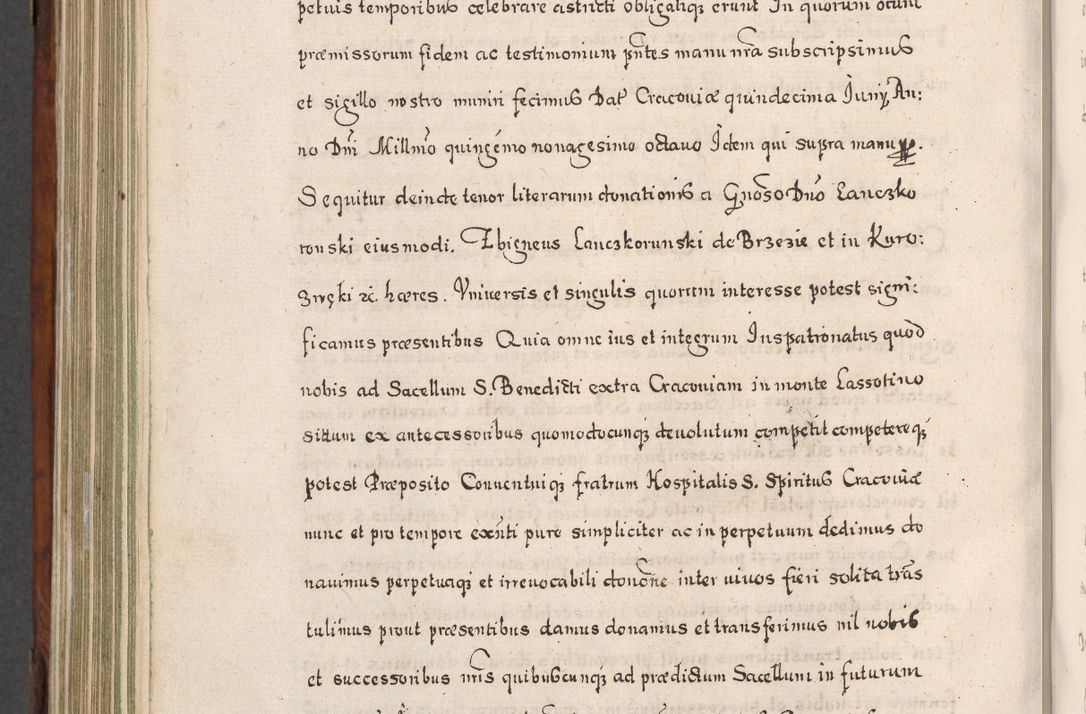 Zdjęcie nr 813 dla obiektu archiwalnego: Acta actorum, obligationum, erectionum, decretorum, rovisionum, instutionum, confirmationum caeterarumque causarum et negotiorum ad forum spirituale pertinentium coram R. D. Georgio S. R. E. Cardinali presbytero Radziwiłł nuncupato, perpetuo administratore episcopatus Cracoviensis et Ducatus Severiensis, duce in Olika et Nieśież, Sacrique Romani Imperii principe ab anno 1597 ad annum 1600 diem 12 Februarii inclusive, etiam sub ansentia eius Cracoviae acticatorum.