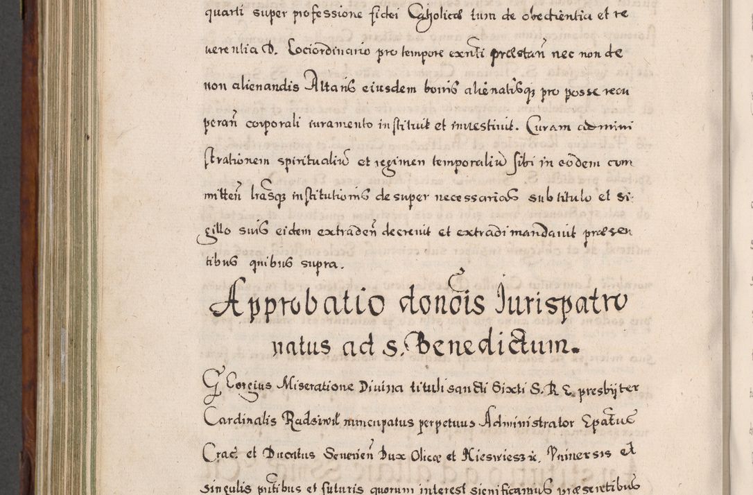 Zdjęcie nr 811 dla obiektu archiwalnego: Acta actorum, obligationum, erectionum, decretorum, rovisionum, instutionum, confirmationum caeterarumque causarum et negotiorum ad forum spirituale pertinentium coram R. D. Georgio S. R. E. Cardinali presbytero Radziwiłł nuncupato, perpetuo administratore episcopatus Cracoviensis et Ducatus Severiensis, duce in Olika et Nieśież, Sacrique Romani Imperii principe ab anno 1597 ad annum 1600 diem 12 Februarii inclusive, etiam sub ansentia eius Cracoviae acticatorum.