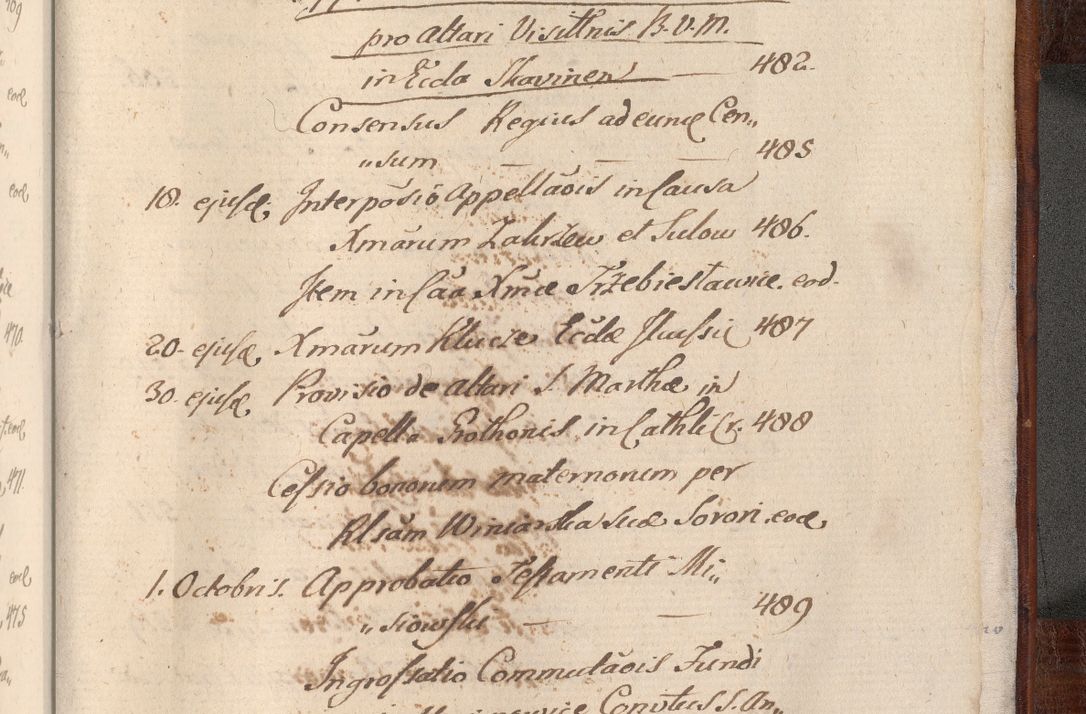 Zdjęcie nr 1116 dla obiektu archiwalnego: Acta actorum, obligationum, erectionum, decretorum, rovisionum, instutionum, confirmationum caeterarumque causarum et negotiorum ad forum spirituale pertinentium coram R. D. Georgio S. R. E. Cardinali presbytero Radziwiłł nuncupato, perpetuo administratore episcopatus Cracoviensis et Ducatus Severiensis, duce in Olika et Nieśież, Sacrique Romani Imperii principe ab anno 1597 ad annum 1600 diem 12 Februarii inclusive, etiam sub ansentia eius Cracoviae acticatorum.