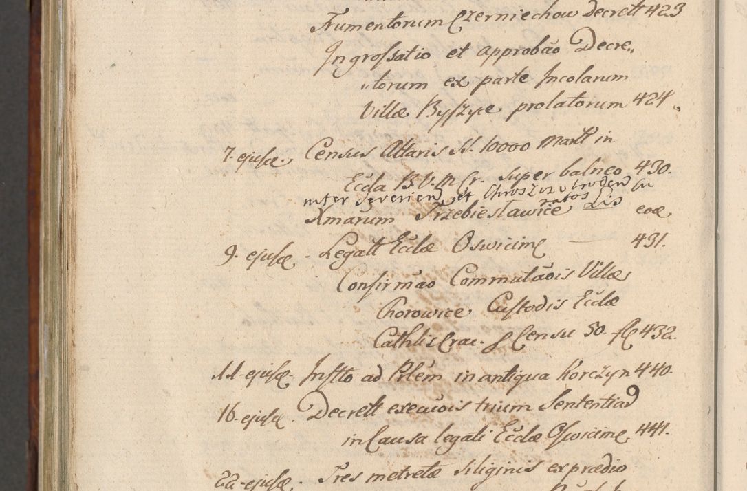 Zdjęcie nr 1113 dla obiektu archiwalnego: Acta actorum, obligationum, erectionum, decretorum, rovisionum, instutionum, confirmationum caeterarumque causarum et negotiorum ad forum spirituale pertinentium coram R. D. Georgio S. R. E. Cardinali presbytero Radziwiłł nuncupato, perpetuo administratore episcopatus Cracoviensis et Ducatus Severiensis, duce in Olika et Nieśież, Sacrique Romani Imperii principe ab anno 1597 ad annum 1600 diem 12 Februarii inclusive, etiam sub ansentia eius Cracoviae acticatorum.