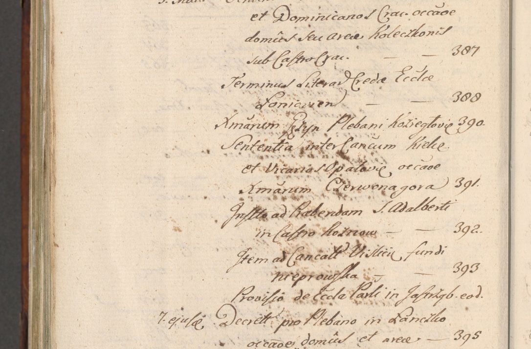 Zdjęcie nr 1111 dla obiektu archiwalnego: Acta actorum, obligationum, erectionum, decretorum, rovisionum, instutionum, confirmationum caeterarumque causarum et negotiorum ad forum spirituale pertinentium coram R. D. Georgio S. R. E. Cardinali presbytero Radziwiłł nuncupato, perpetuo administratore episcopatus Cracoviensis et Ducatus Severiensis, duce in Olika et Nieśież, Sacrique Romani Imperii principe ab anno 1597 ad annum 1600 diem 12 Februarii inclusive, etiam sub ansentia eius Cracoviae acticatorum.