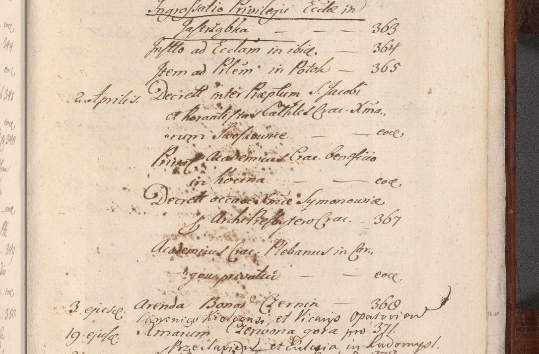 Zdjęcie nr 1110 dla obiektu archiwalnego: Acta actorum, obligationum, erectionum, decretorum, rovisionum, instutionum, confirmationum caeterarumque causarum et negotiorum ad forum spirituale pertinentium coram R. D. Georgio S. R. E. Cardinali presbytero Radziwiłł nuncupato, perpetuo administratore episcopatus Cracoviensis et Ducatus Severiensis, duce in Olika et Nieśież, Sacrique Romani Imperii principe ab anno 1597 ad annum 1600 diem 12 Februarii inclusive, etiam sub ansentia eius Cracoviae acticatorum.