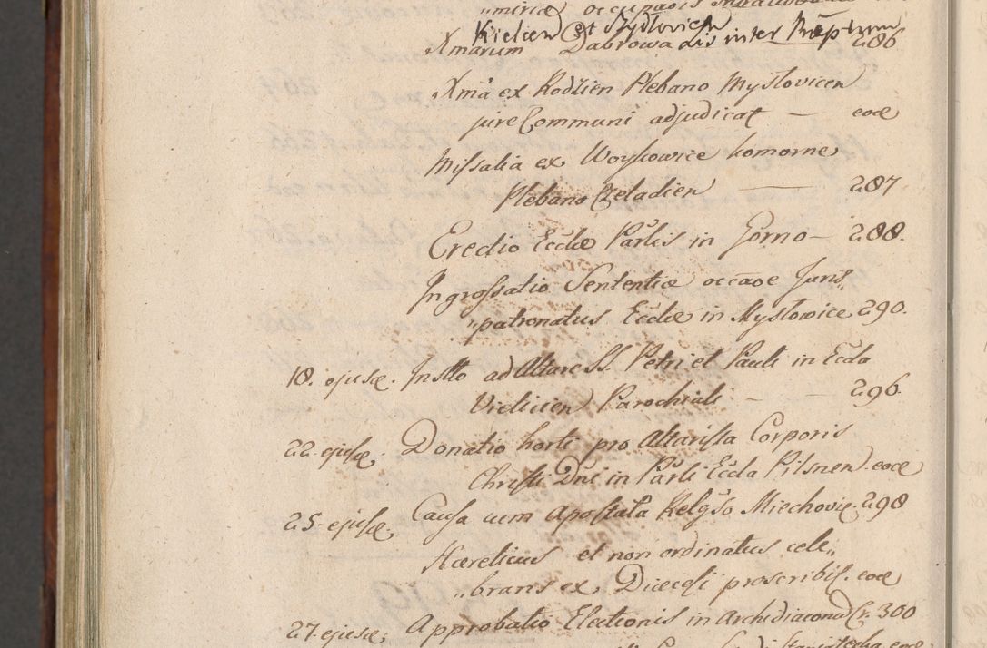 Zdjęcie nr 1105 dla obiektu archiwalnego: Acta actorum, obligationum, erectionum, decretorum, rovisionum, instutionum, confirmationum caeterarumque causarum et negotiorum ad forum spirituale pertinentium coram R. D. Georgio S. R. E. Cardinali presbytero Radziwiłł nuncupato, perpetuo administratore episcopatus Cracoviensis et Ducatus Severiensis, duce in Olika et Nieśież, Sacrique Romani Imperii principe ab anno 1597 ad annum 1600 diem 12 Februarii inclusive, etiam sub ansentia eius Cracoviae acticatorum.