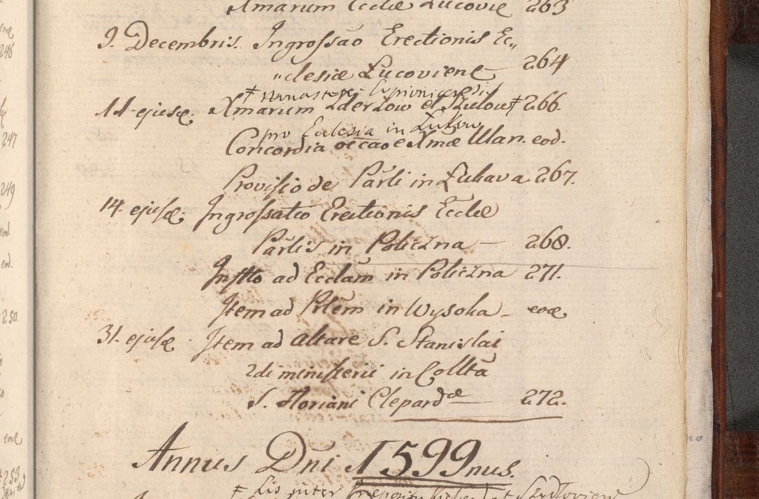 Zdjęcie nr 1104 dla obiektu archiwalnego: Acta actorum, obligationum, erectionum, decretorum, rovisionum, instutionum, confirmationum caeterarumque causarum et negotiorum ad forum spirituale pertinentium coram R. D. Georgio S. R. E. Cardinali presbytero Radziwiłł nuncupato, perpetuo administratore episcopatus Cracoviensis et Ducatus Severiensis, duce in Olika et Nieśież, Sacrique Romani Imperii principe ab anno 1597 ad annum 1600 diem 12 Februarii inclusive, etiam sub ansentia eius Cracoviae acticatorum.