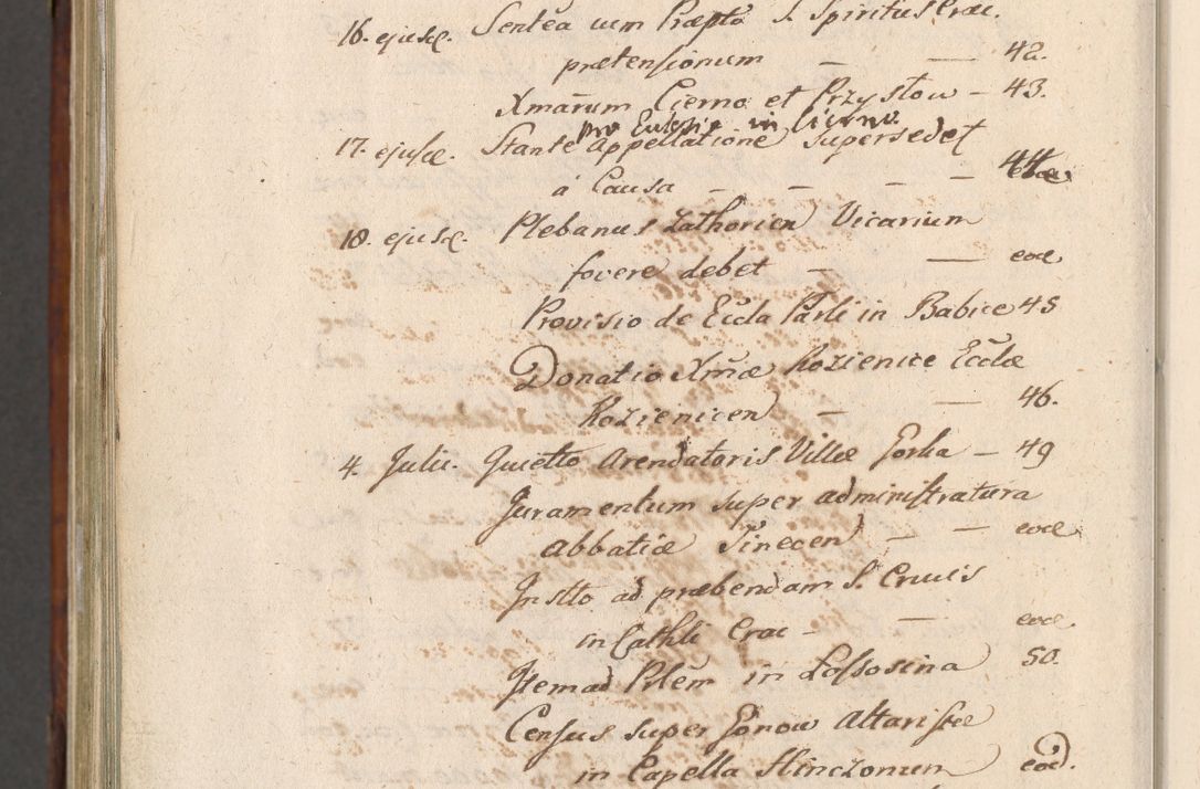 Zdjęcie nr 1095 dla obiektu archiwalnego: Acta actorum, obligationum, erectionum, decretorum, rovisionum, instutionum, confirmationum caeterarumque causarum et negotiorum ad forum spirituale pertinentium coram R. D. Georgio S. R. E. Cardinali presbytero Radziwiłł nuncupato, perpetuo administratore episcopatus Cracoviensis et Ducatus Severiensis, duce in Olika et Nieśież, Sacrique Romani Imperii principe ab anno 1597 ad annum 1600 diem 12 Februarii inclusive, etiam sub ansentia eius Cracoviae acticatorum.